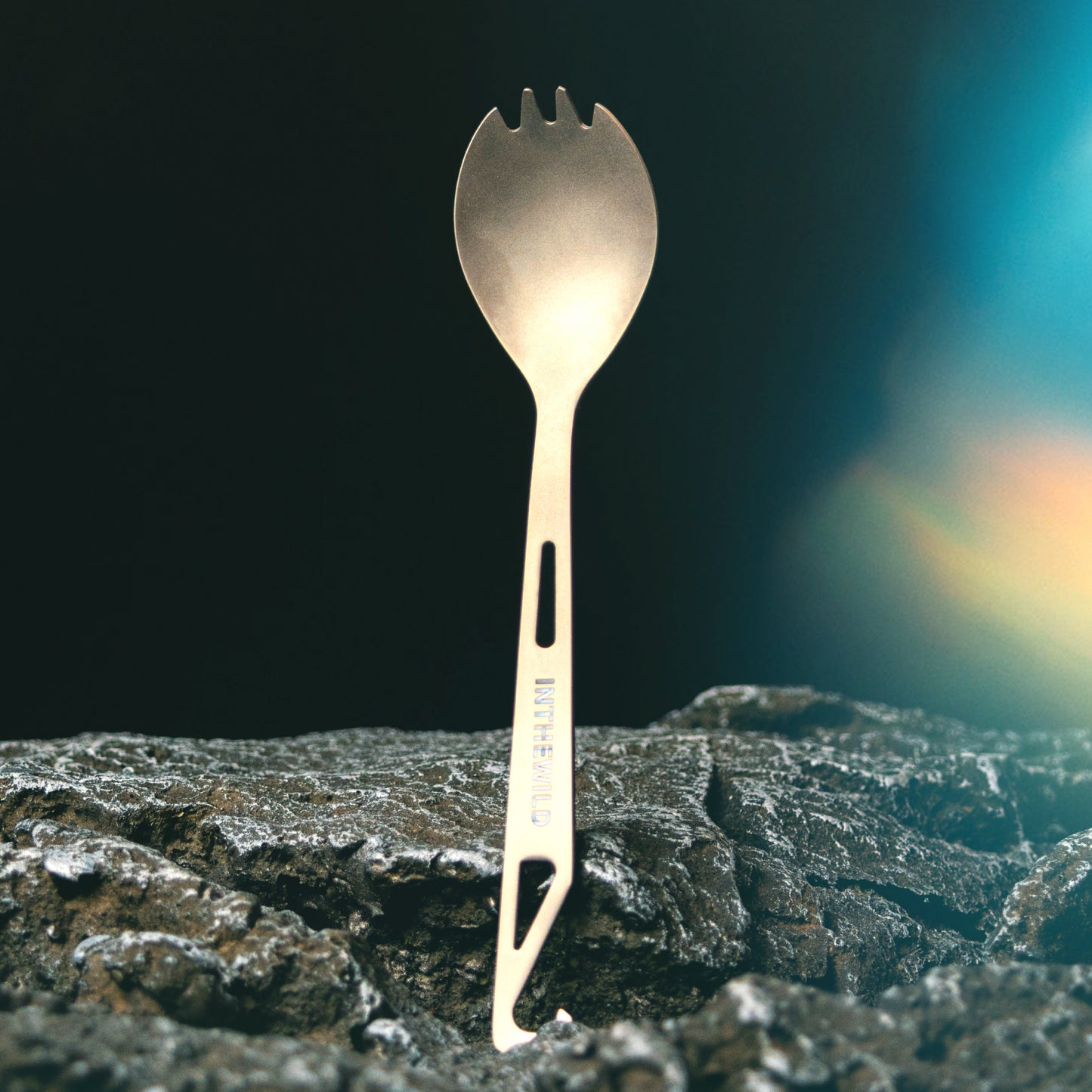 Titanium Cutlery Corkscrew Fork Spoon